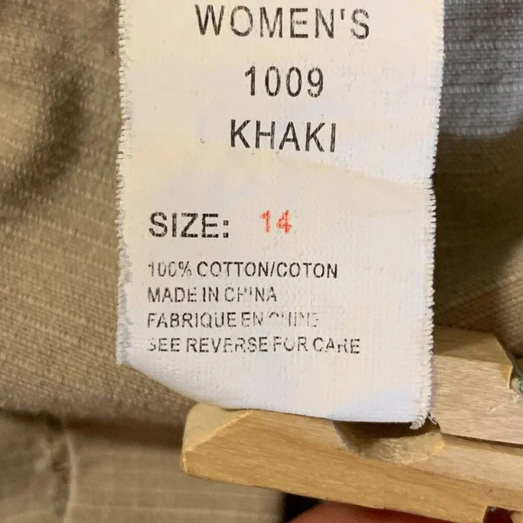 Woolrich Women's Cargo Capri Cotton Roll Up Pants Size‎ 14 - Picture 8 of 12